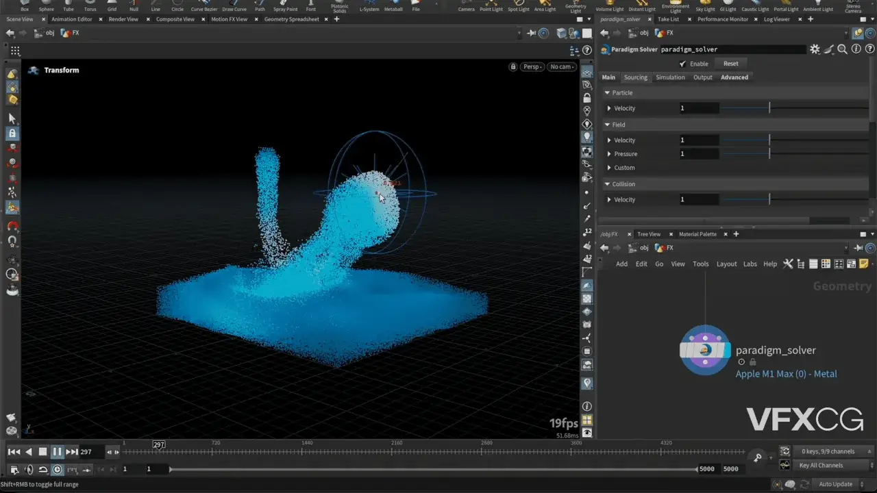 Houdini 迎来 GPU 液体解算新范式 Paridigm