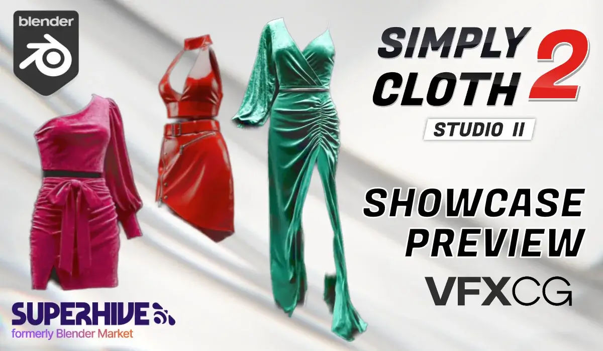 Simply Cloth Studio 2.0 发布:Blender 布料模拟与服装设计的全新体验