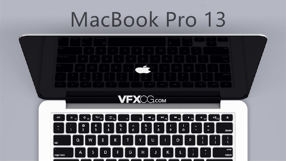 MacBook Pro寸视网膜MBP苹果电脑C4D模型