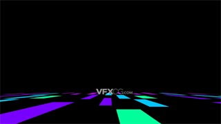 VJ视频素材五花八门色彩纷繁方块样式霓虹灯4K分辨率