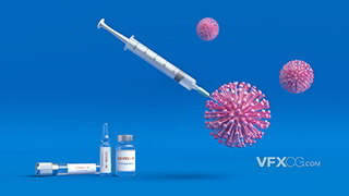 新冠病毒疫苗接种针水医疗三维用品MAX模型