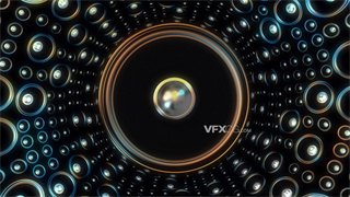 VJ视频素材超燃扬声器震动跳舞隧道