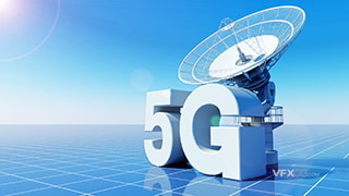 3DSMAX三维高科技雷达信号接收塔5G无线网络工程