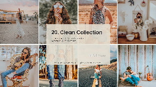 6种人物照片CleanCollection调色Lightroom预设