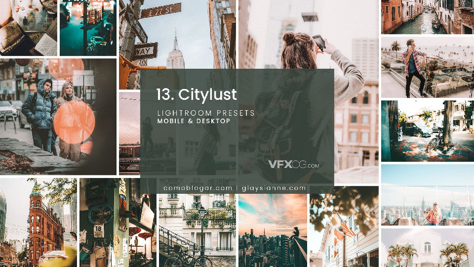 11种城市街拍Citylust调色风格Lightroom预设