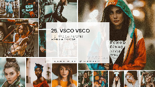 16种时尚平面模特VSCO调色风格Lightroom预设