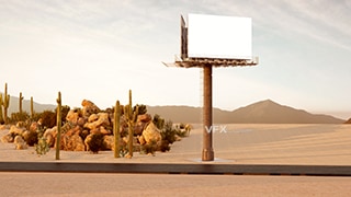沙漠地区户外高速公路大型广告海报牌位MAX工程