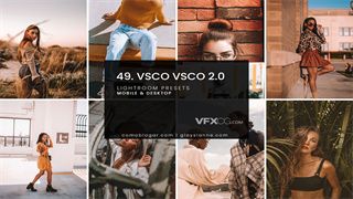 14种时尚平面模特VSCO调色风格Lightroom预设