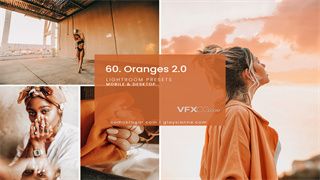 5种时尚橙色系列调色风格Lightroom预设