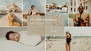 5种Aled Sampson海边泳池调色风格Lightroom预设