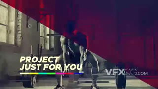 PR模板体育健身运动帅气炫酷综艺广告宣传片头栏目包装