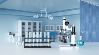 显微镜器械专业医学技术三维C4D工程
