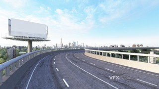 3DSMAX建模三维户外高速公路大型广告牌模型