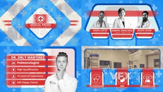 医院医疗设备与医生信息介绍宣传短片小视频AE模板