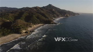 实拍视频无人机大场景制作拍摄自然海滨景观
