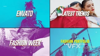 街头嘻哈风时装衣服品牌介绍宣传推广视频AE模板