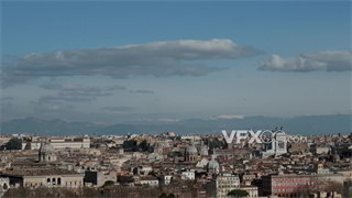 实拍视频固定机位拍摄度假圣地城市美景4K分辨率