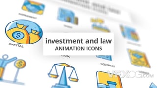 交易收益投资与法律动画图标元素AE模板