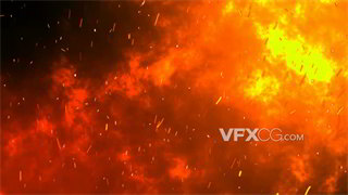 背景视频素材超燃震撼画面爆炸窜动火焰