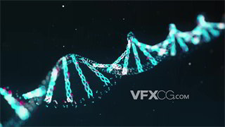背景视频素材医学领域治疗研究DNA链条元素宣讲片