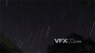 实拍视频延时拍摄浩瀚宇宙夜晚天空星际线