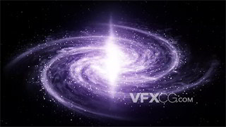 背景视频素材浩瀚宇宙紫色梦幻星际银河4K分辨率