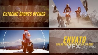 极限运动体育频道运动俱乐部宣传视频开场AE模板