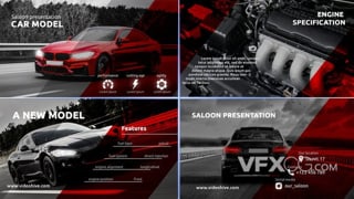 汽车跑车展览性能简介介绍公司宣传视频AE模板