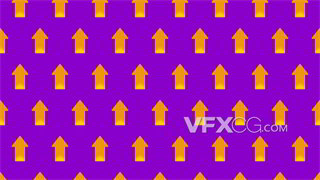 背景视频素材活力紫色向上箭头缓慢上升循环动画