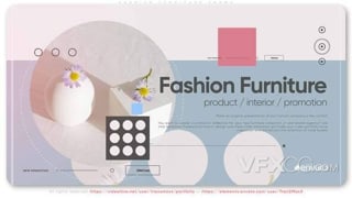 简约时尚莫兰迪配色公司家具促销幻灯片宣传视频AE模板