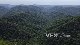 实拍视频无人机拍摄气势磅礴翠绿山川景色