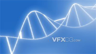 背景视频素材医疗科技研究DNA粒子