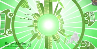 绿色能源可再生资源生态环境保护宣传视频开场AE模板