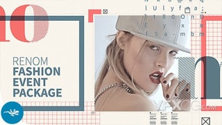 时尚服装杂志风格活动展示宣传视频AE模板