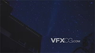 背景视频素材延时拍摄星光布满天空