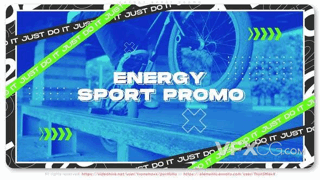 时尚健身体育能源自行车运动踩点排版动画宣传视频AE模板