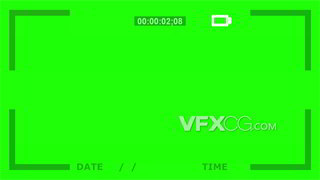 背景视频素材录像机工作屏幕显示内容绿幕抠像