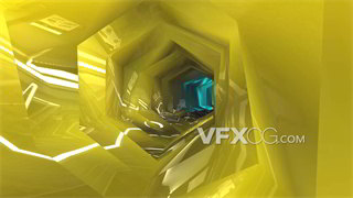 VJ视频素材空间设计层次感科幻隧道4K分辨率