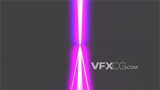 VJ视频素材对称多彩霓虹线条绽放闪烁4K分辨率