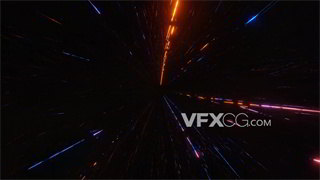 VJ视频素材科幻电影制作特效时空穿越隧道