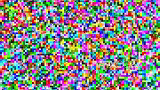 元素视频素材彩色马赛克RGB方格粒子闪烁故障