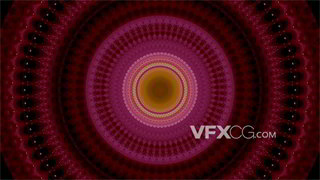 VJ视频素材万花筒霓虹曼陀罗灯光变化4K分辨率