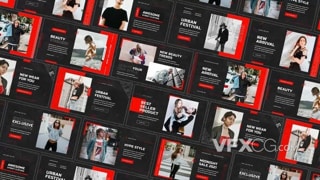 简约时尚电子商务公司介绍宣传照片幻灯片视频AE模板