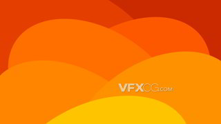 背景视频素材橘色基调色彩抽象线条动画