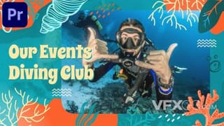潜水俱乐部海洋世界假期度假宣传推广视频PR模板