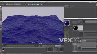 C4D教程运用HOT4D插件模拟真实海浪场景学习
