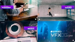 现代商务公司品牌业务企业服务幻灯片平滑推广视频宣传片AE模板