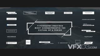 商业公司动态文字标题动画设计排版视频字幕AE模板