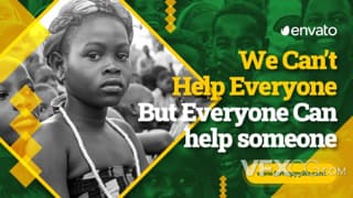 公益机构儿童救助中心慈善帮助幻灯片宣传视频AE模板