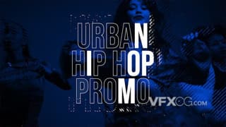 城市嘻哈风格时尚街头运动舞蹈介绍宣传视频开场AE模板